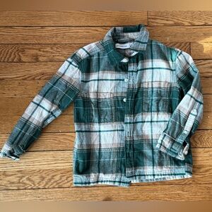abercrombie kids Button Down Plaid Shirt - Size 5/6